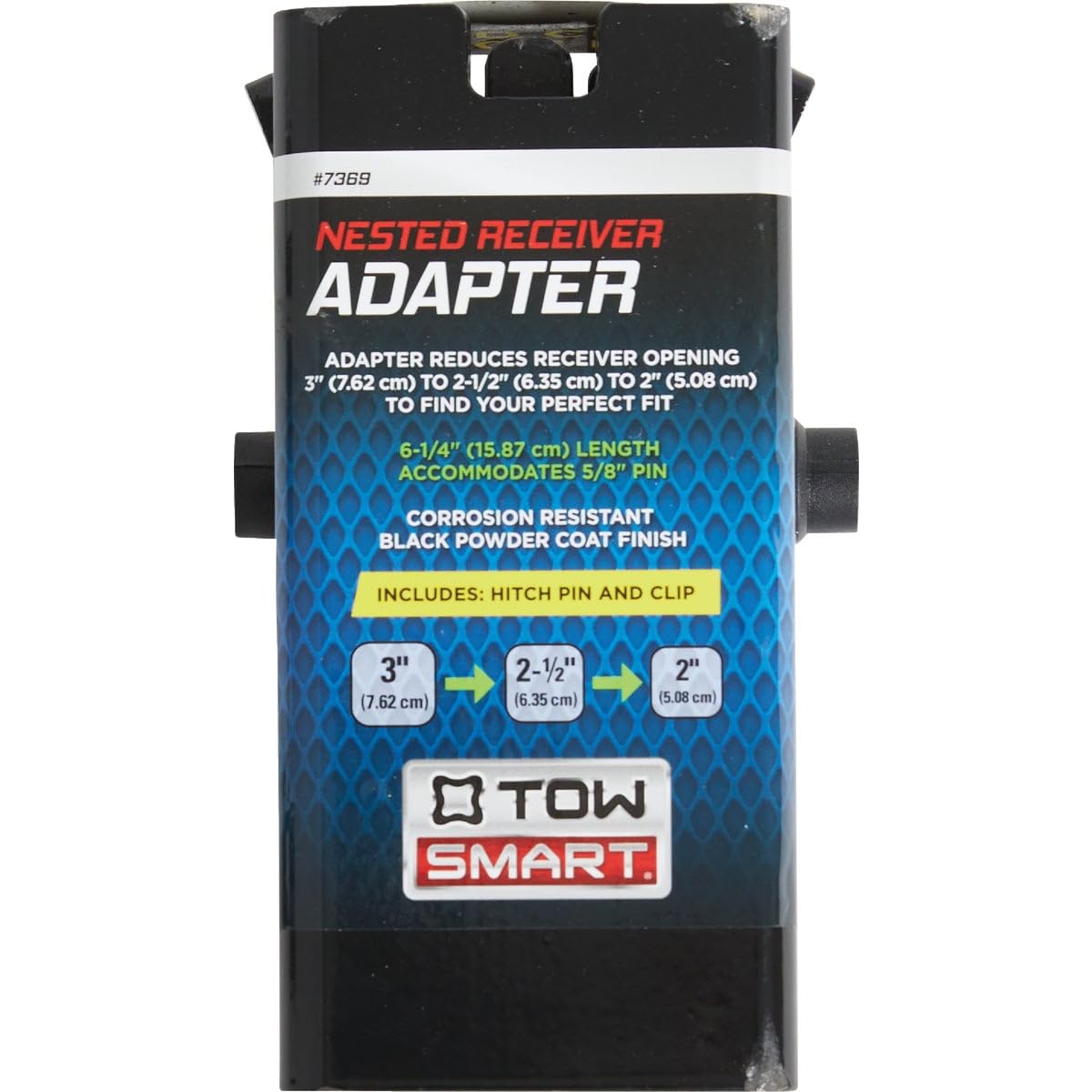 Class III and IV TOWSMART to Class V Receiver Adapter - Fits Up to 3 in. Receivers