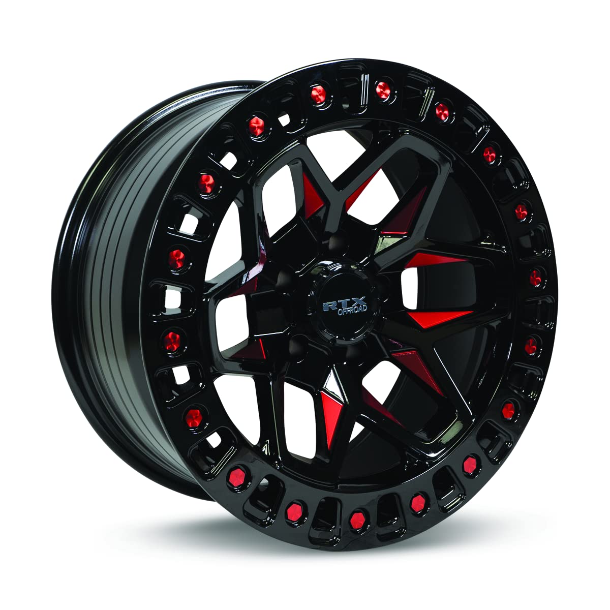 083029 RTX® Offroad, Zion, Black Milled Red, 20x9 5x127 ET-15 CB71.5