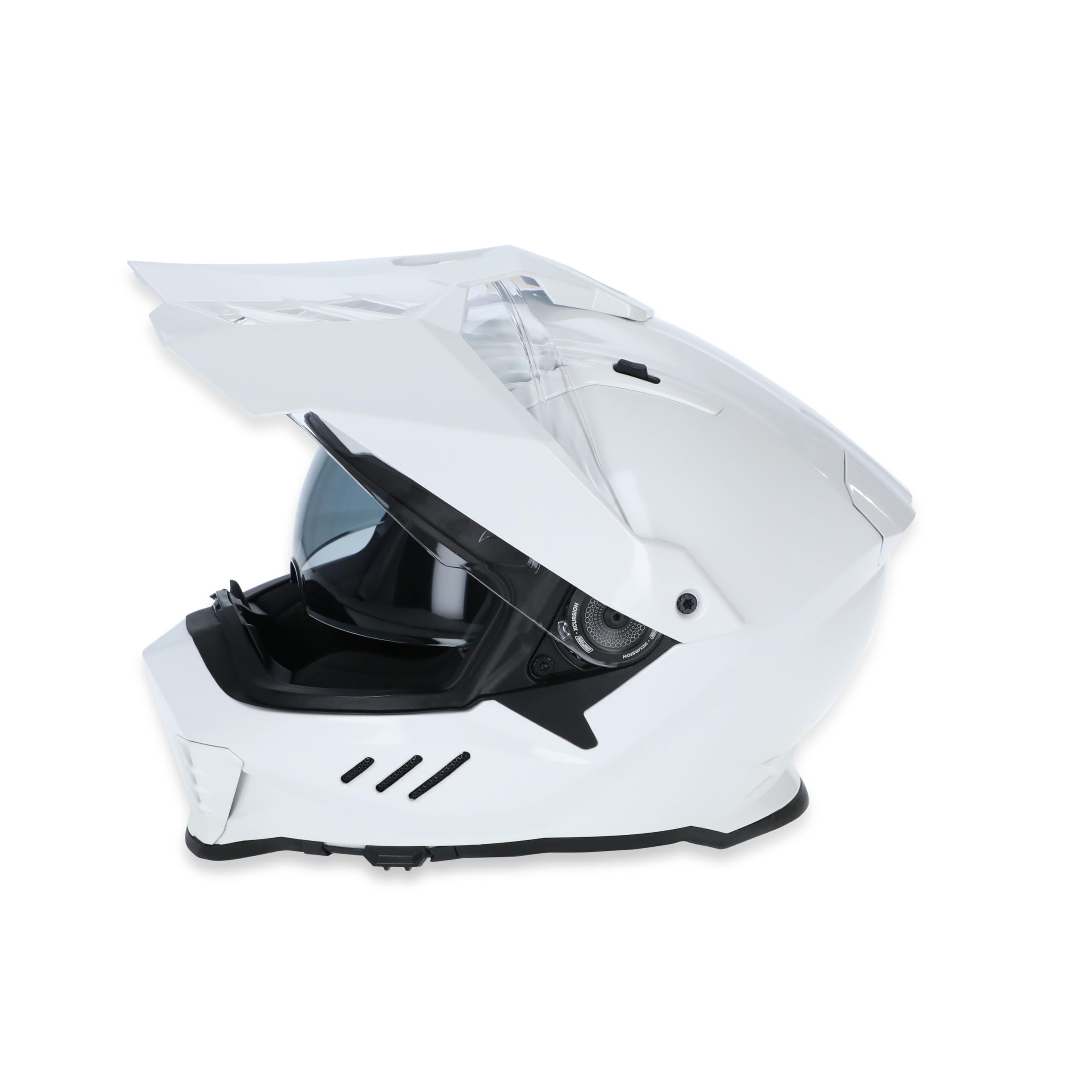 Simpson Motorcycle Xcursion Bandit Helmet - White - 2XL | Off Road Dirt Bike UTV Motocross ATV | Full Face | Removable Peak | Clear Pinlock Anti-Fog Visor Shield | DOT ECE Certified (XB12X)