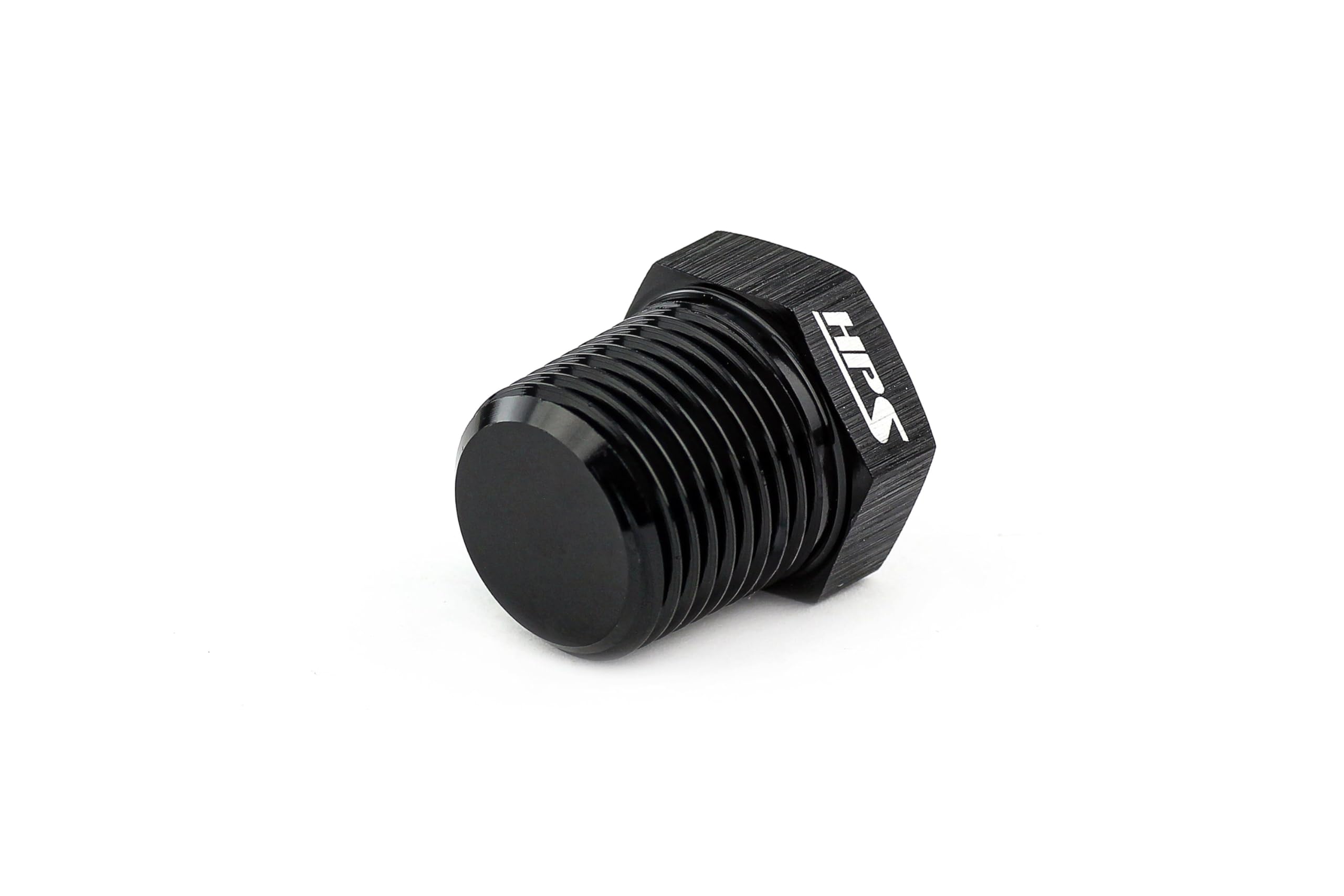 AN933-08 HPS NPT Hex Plug Fitting, Aluminum, Size: 3/8 NPT, Black