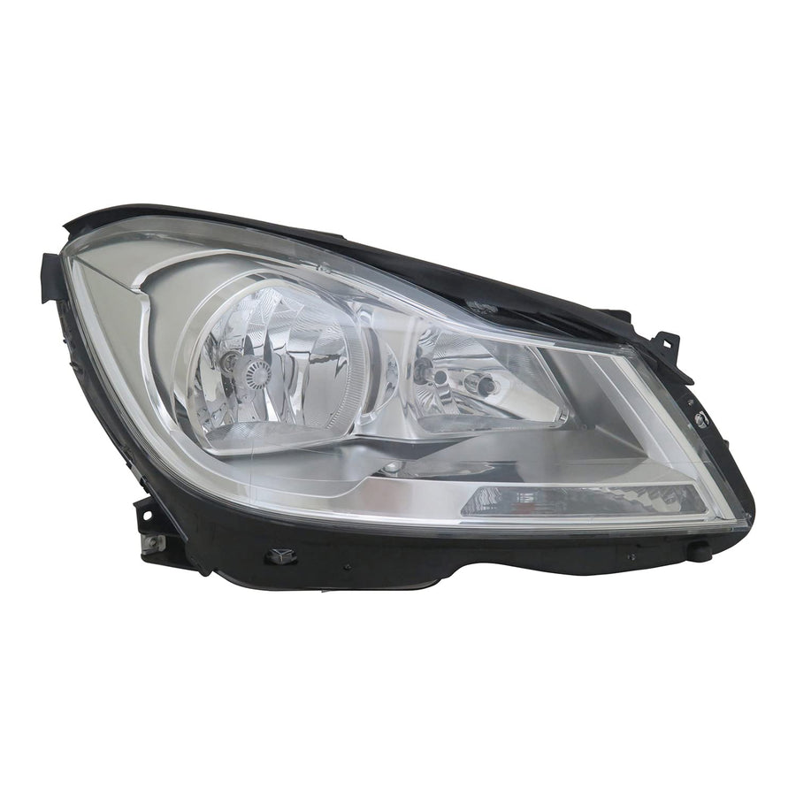 Right TYC Headlight Assembly Compatible with 2012-2014 Mercedes Benz C-Class