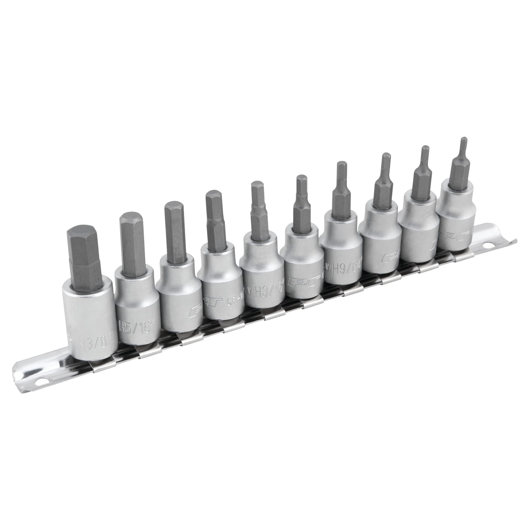 Performance Tool 10-Piece SAE Hex Bit Socket Set Performance Tool W1387