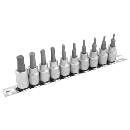 Performance Tool 10-Piece SAE Hex Bit Socket Set Performance Tool W1387