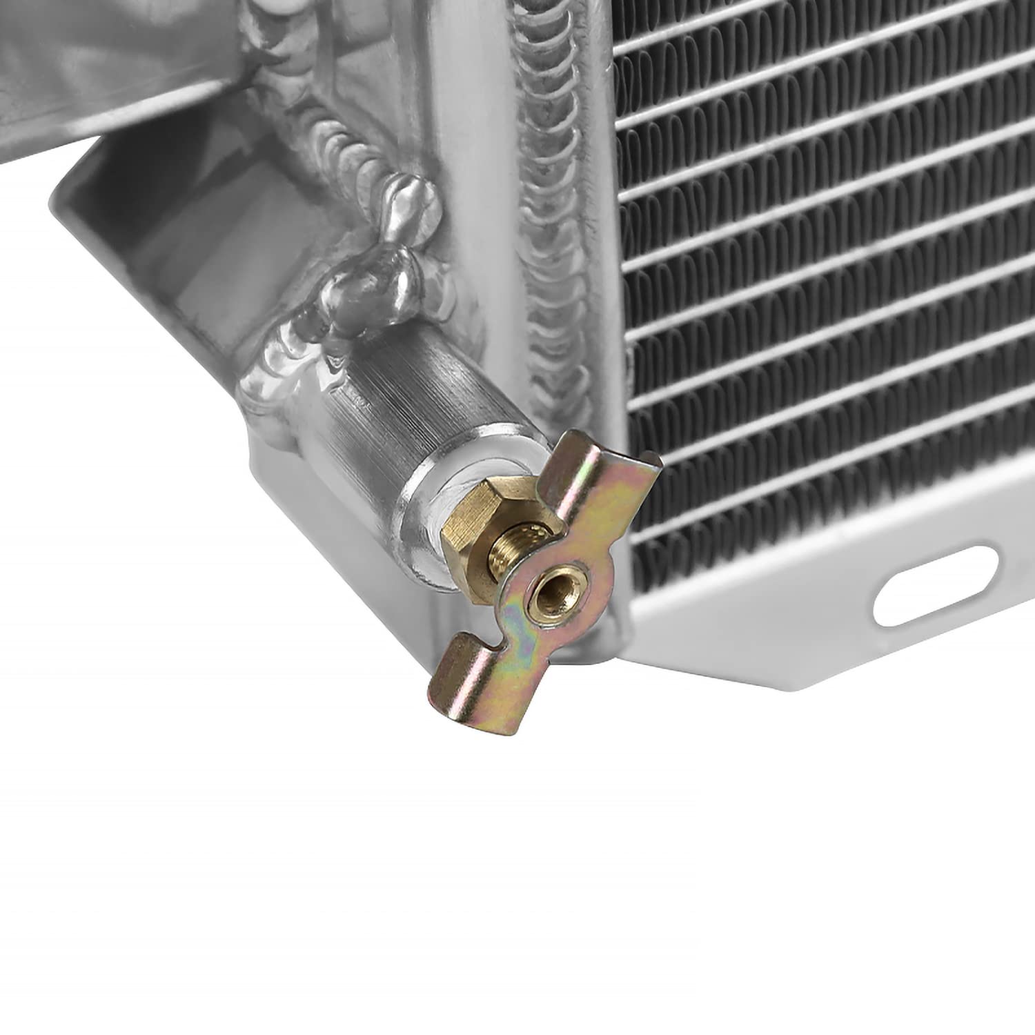 3 Row Core Spec-D Tuning Aluminum Cooling Racing Radiator Compatible with Ford F150 F250 F350 Bronco 1985-1996