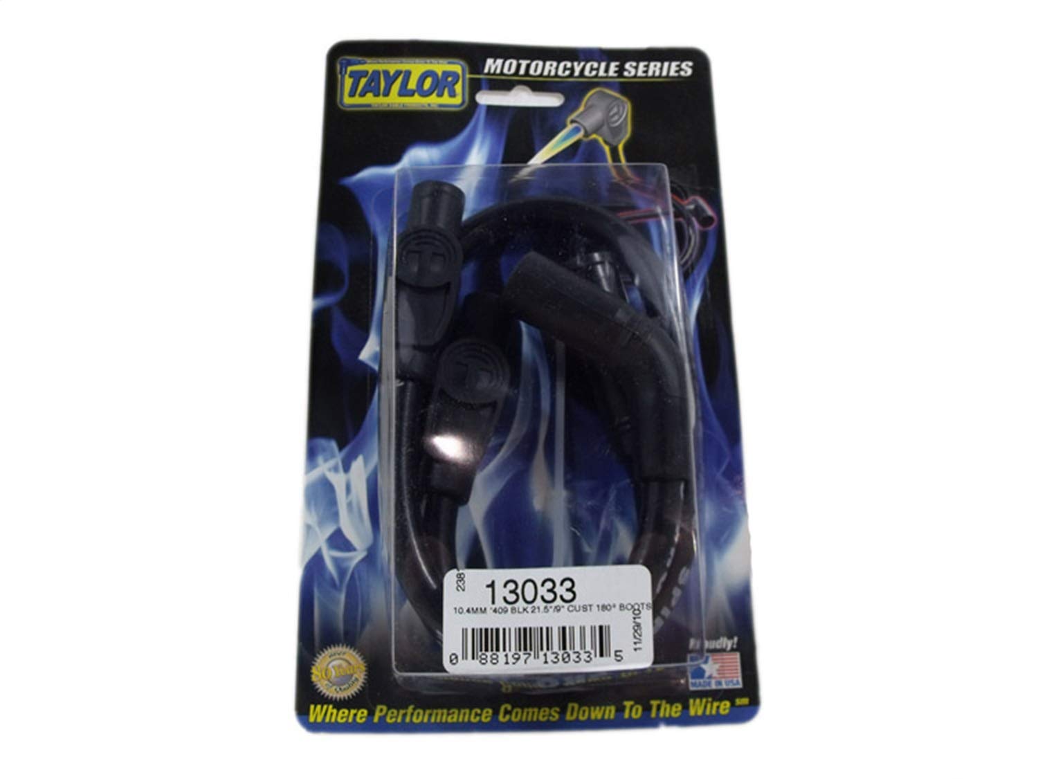 409 Taylor Cable Spiro-Pro blk 21.5/9in custom MC 180