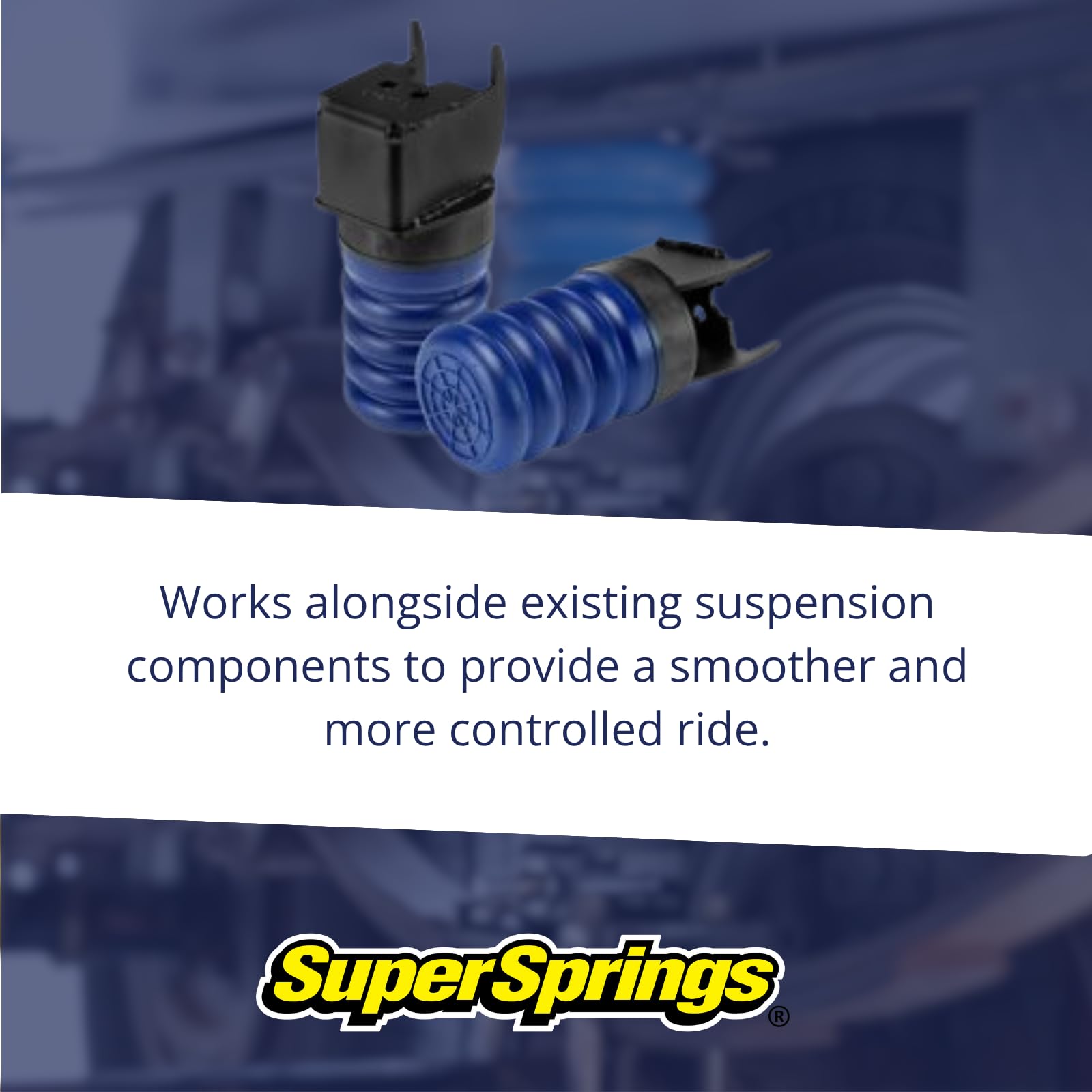 SSR-117-40 SuperSprings | Rear SumoSprings for Ford F-150, Blue, 1000 lbs.