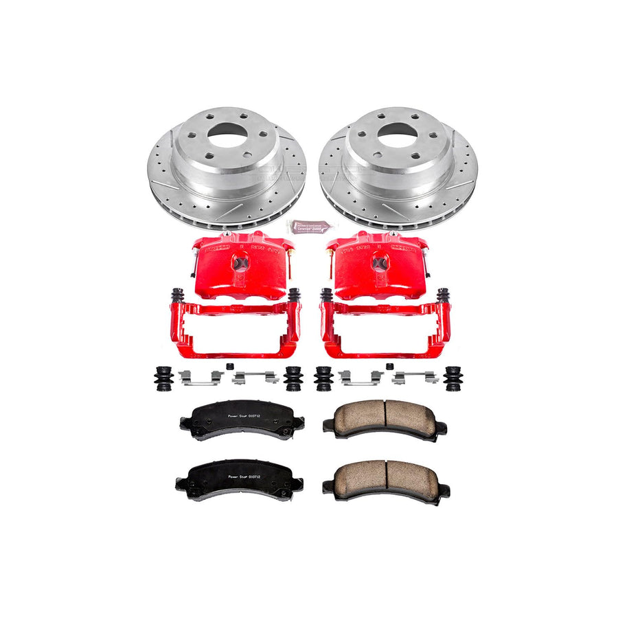 1-Click Performance Brake Kit Power Stop (KC2047) with Calipers For Cadillac Escalade, Avalanche 1500, Express 1500, Suburban 1500, Tahoe, Savana 1500, Yukon, Yukon XL 1500 [Model Specific]