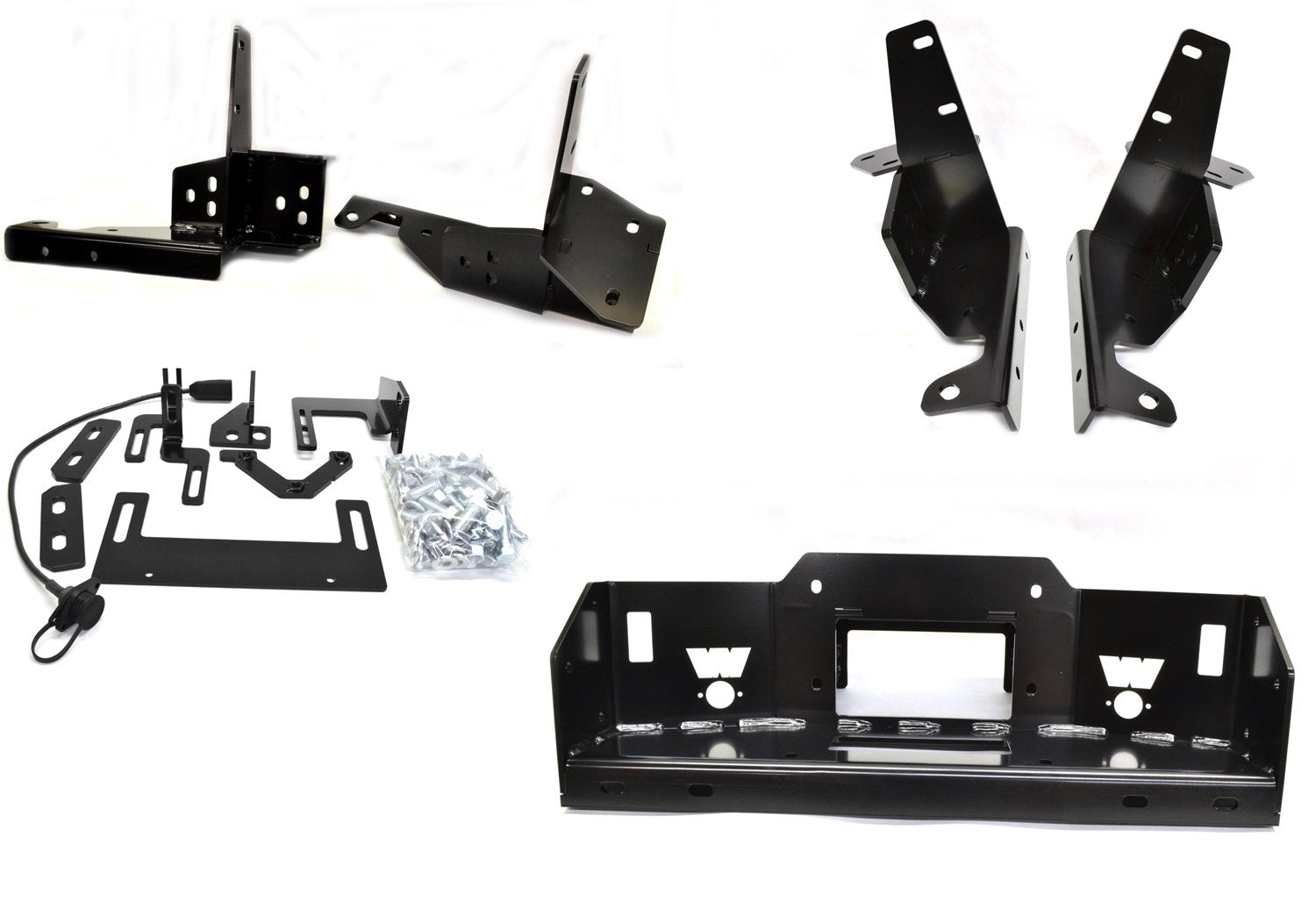 Semi-Hidden WARN 84515 Fixed Winch Mount, Fits: Ford F-Series Trucks (2011-2016)