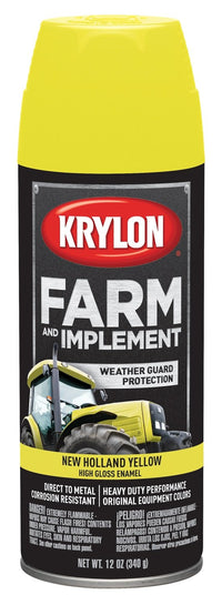 Aerosol New Holland Yellow Farm & Implement Paint 12 oz.
