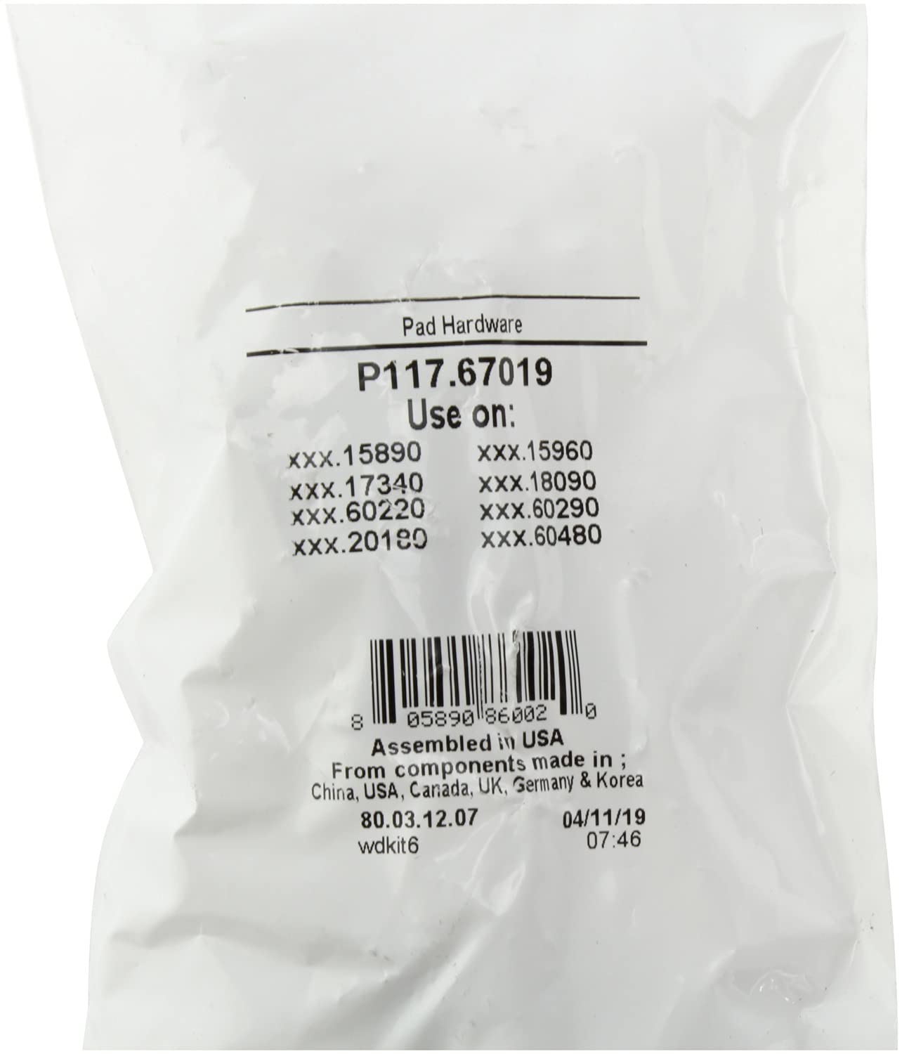 Sport Brake Pads Stoptech with Shims & Hardware 309.20180