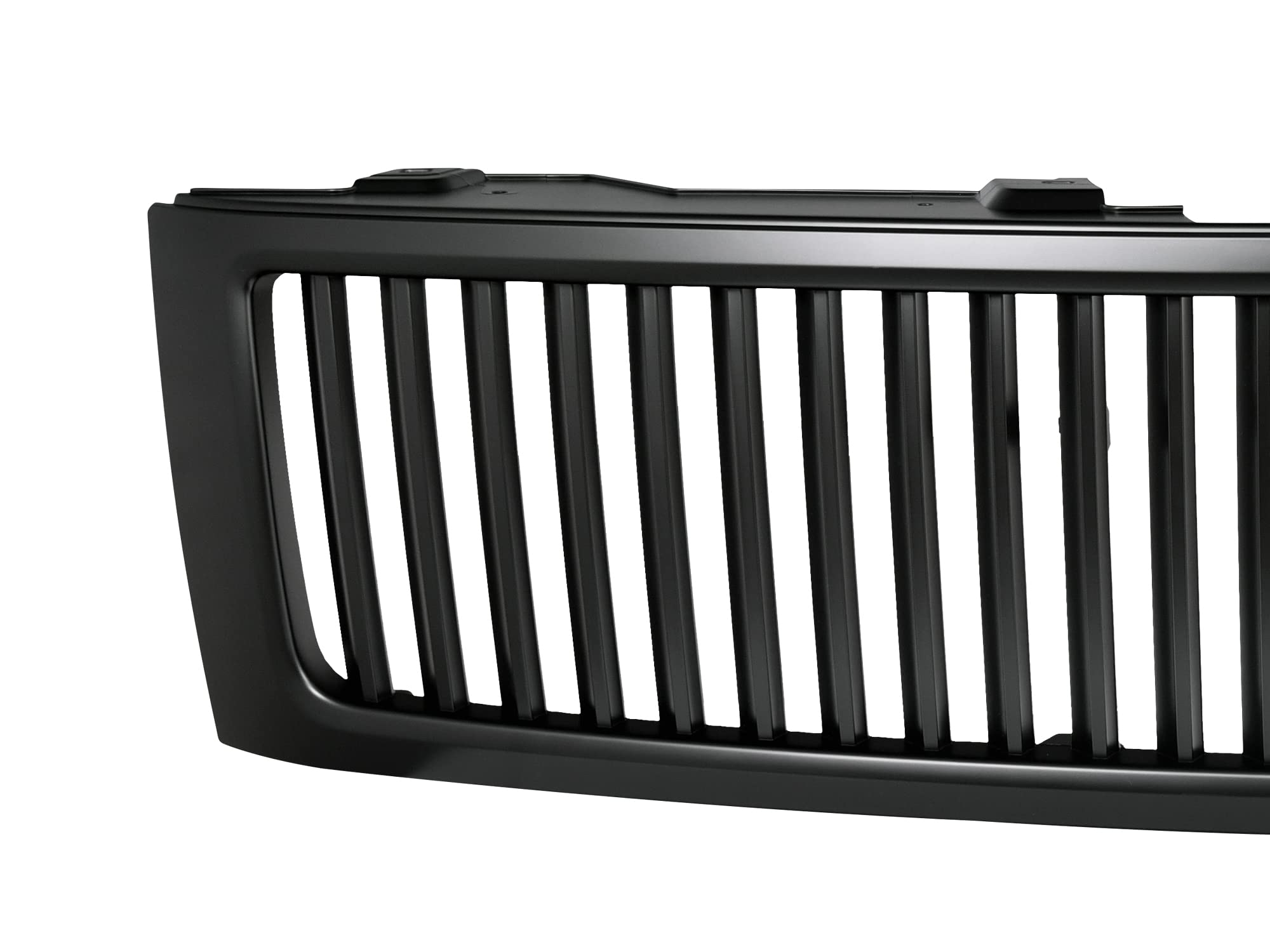 Vertical Front Hood Grille Armordillo USA 7165878 - Matte Black Fits 2007-2013 Chevy Silverado 1500