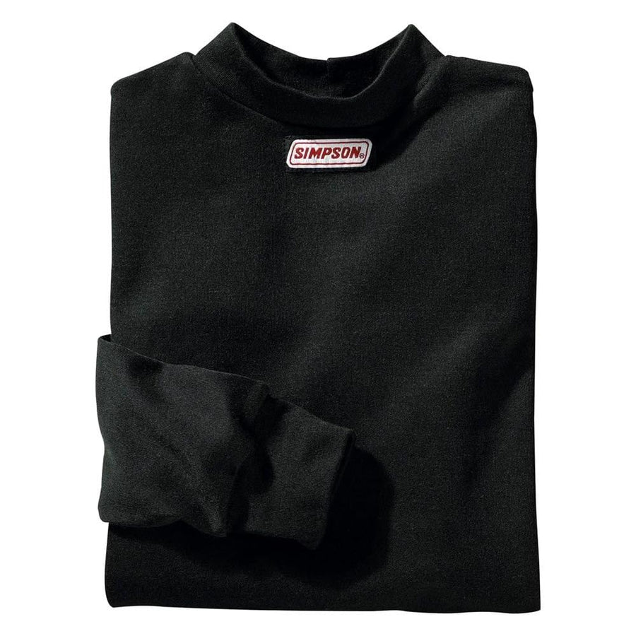 Underwear Top SIMPSON SAFETY 20600SB - SFI 3.3 - Soft Knit - Long Sleeve - Crew Neck - CarbonX - Black - Small - Each