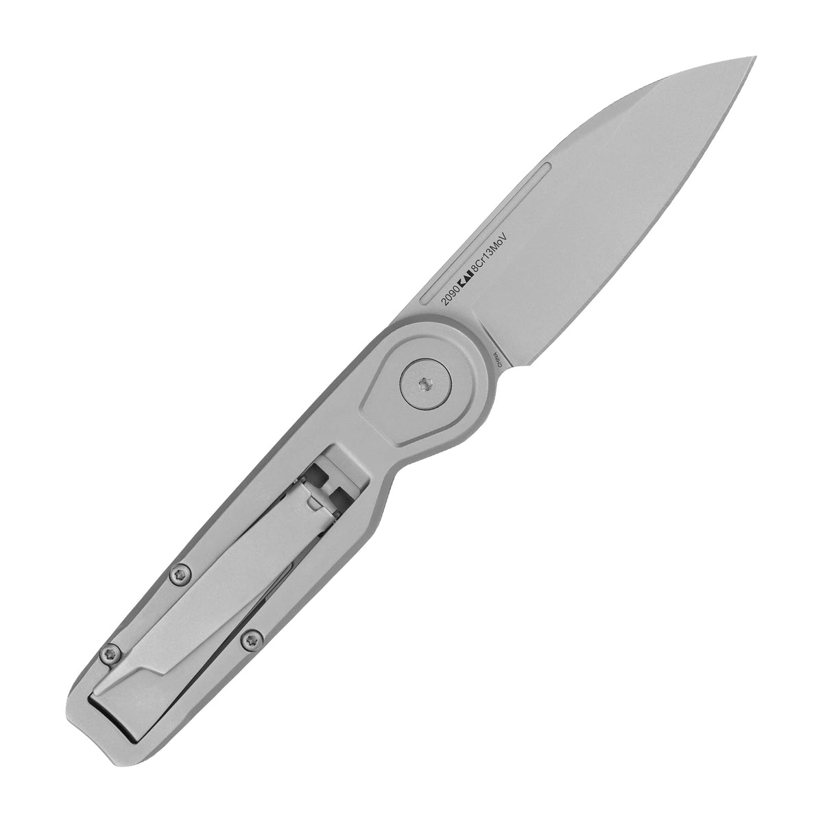 Kershaw Sheepsfoot Platform Pocket Knife, 2.75-in. Blade, Manual Nail Nick Opening, Slipjoint Lock (2090) Black