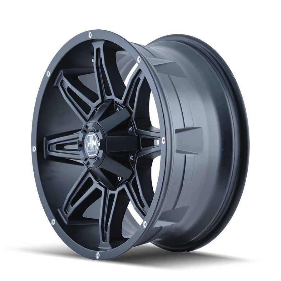 Matte Black MAYHEM RAMPAGE Wheel (17 x 9. inches /5 x 127 mm, 18 mm Offset)