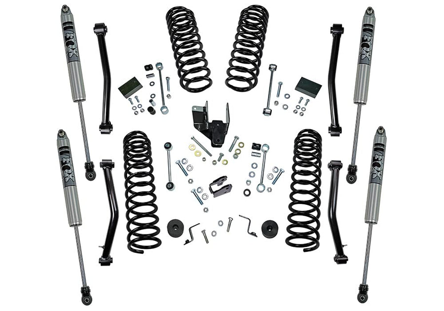 SUPERLIFT SUSPENSION RealTruck 4" Lift Kit for Jeep Wrangler JL | Complete Lift Kit with Front & Rear Fox 2.0 Series Shocks and Lower Link Arms | K184F | Fits 2018-2023 Jeep Wrangler JLU 4 Door