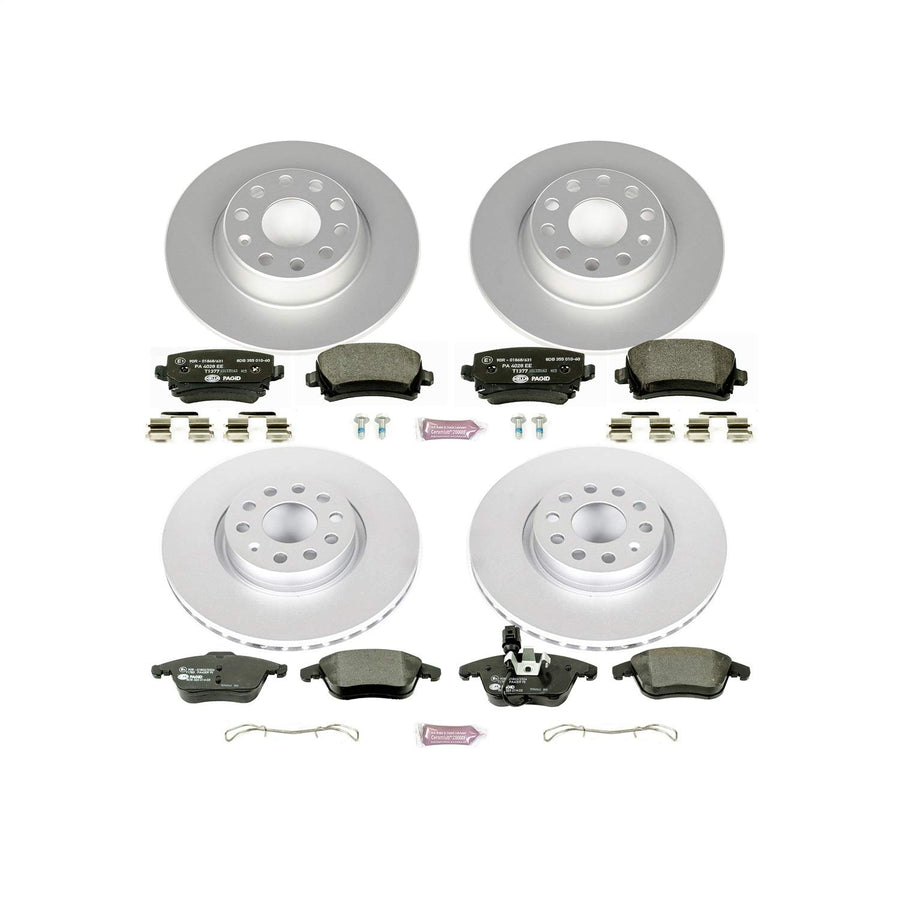 Euro-Stop Brake Kit Power Stop ESK2757 For Volkswagen Tiguan Front and Rear 2009-2010 [Model Specific]