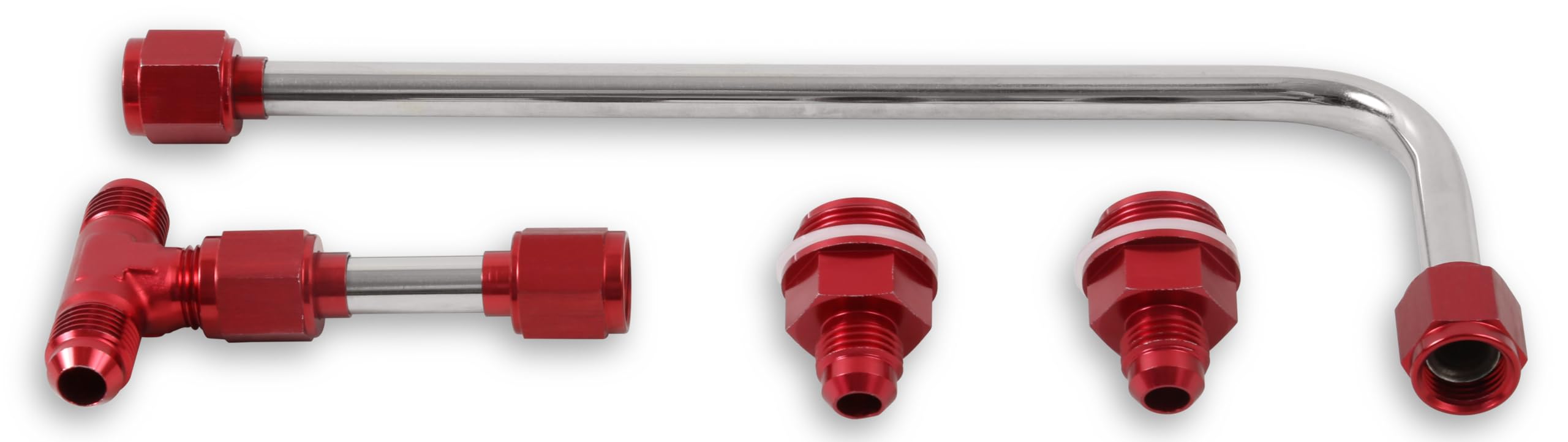 34-600RQFT Quick Fuel Dual Feed Fuel Line #6AN (Red)