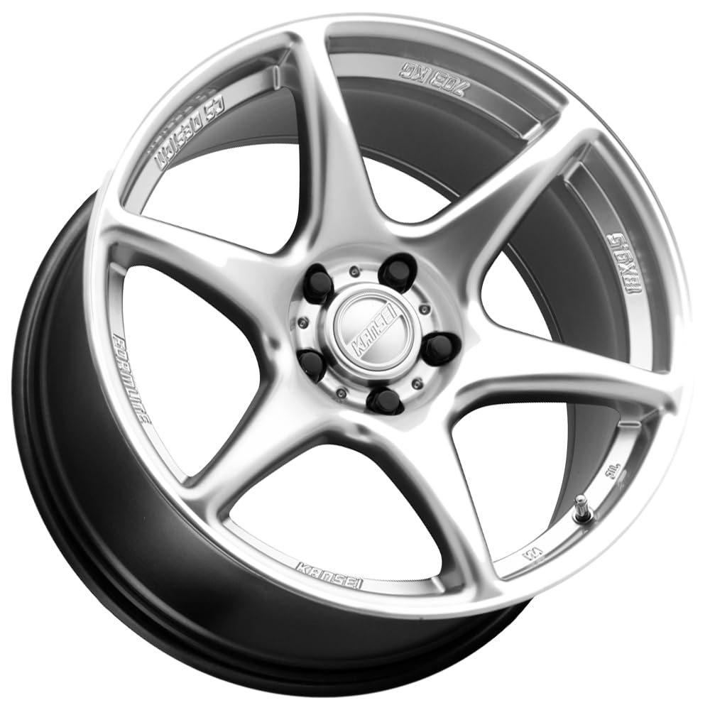 Kansei Tandem K11S Hyper Silver Wheel (18 x 10.5 inches /5 x 100 mm, 12 mm Offset)