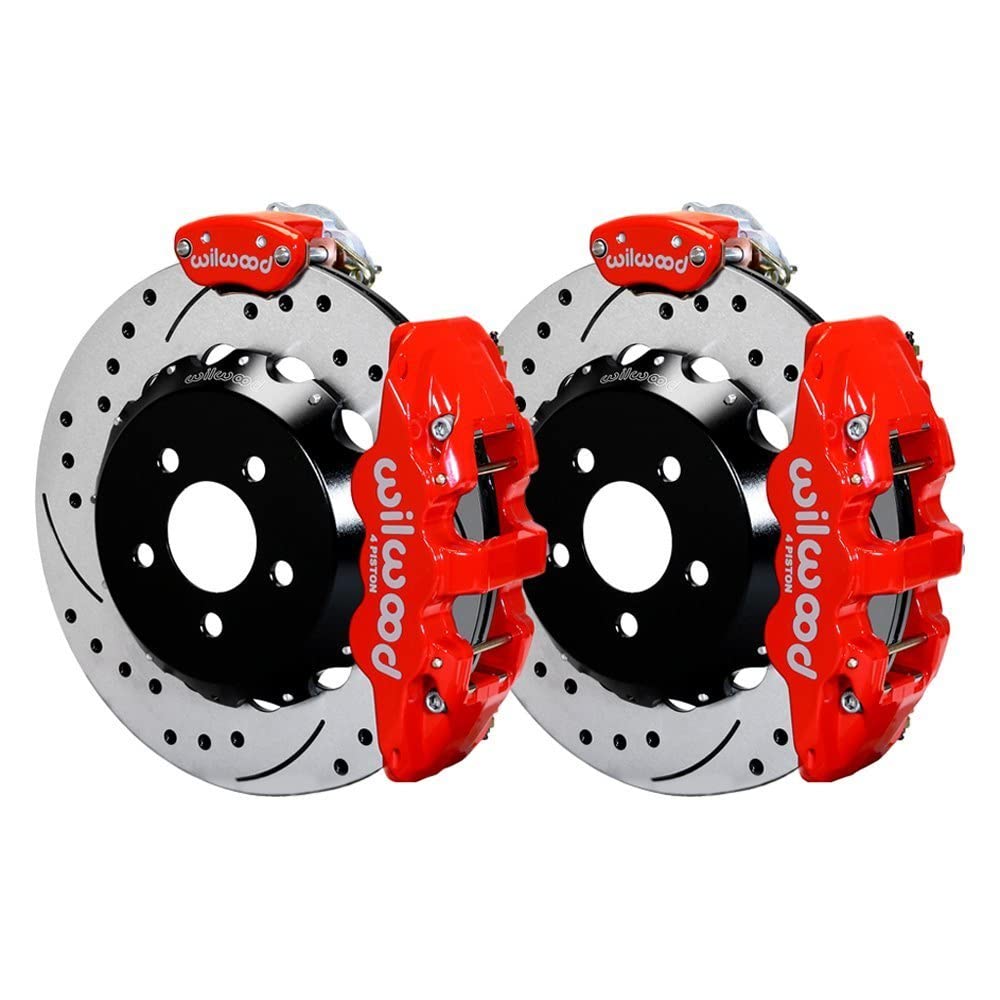 MC4 AERO4 Rear Kit,14.00, Drilled, Red