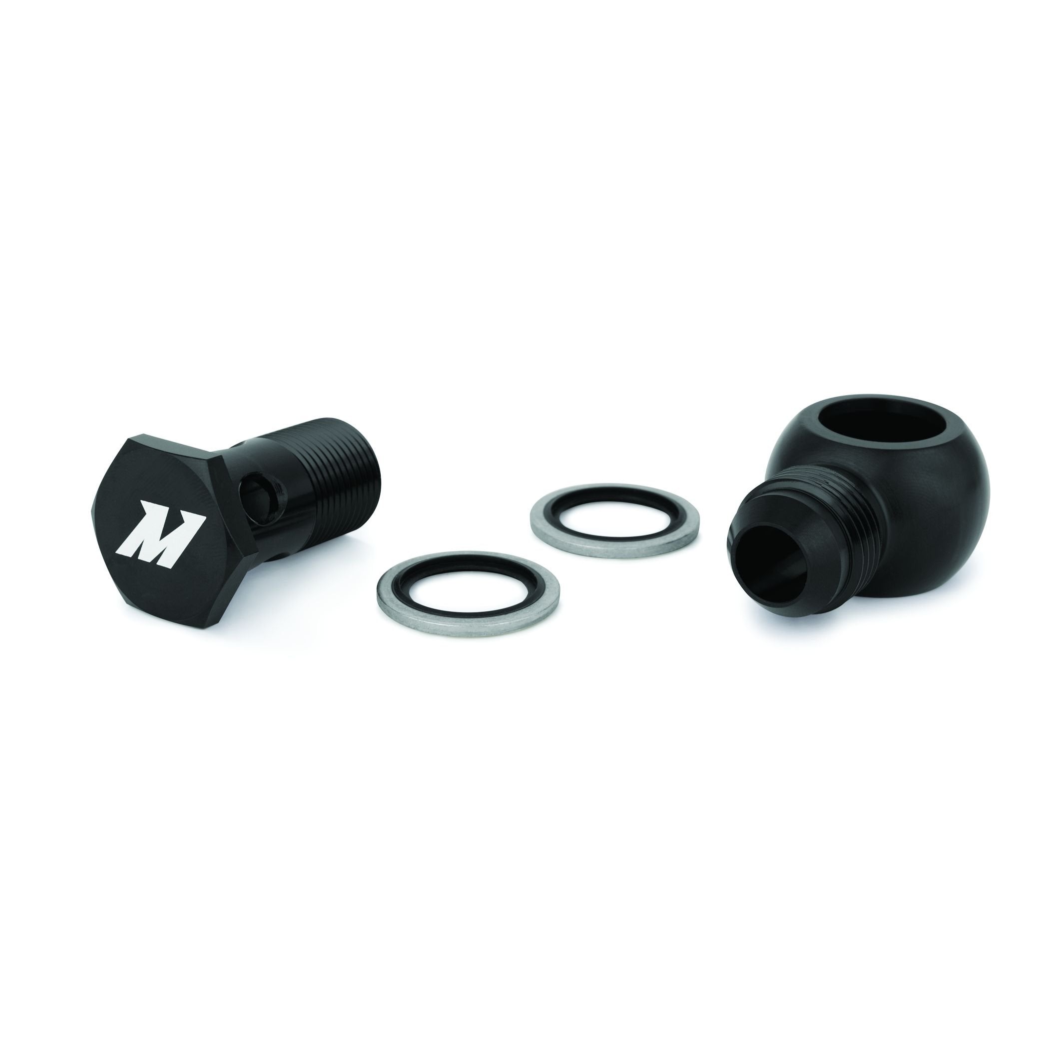 MMBB-10ANBK Banjo Fitting w/Bolt Black M20 x -10AN