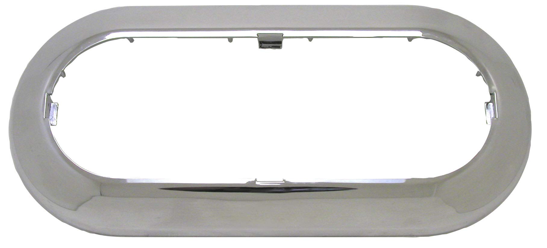 Mfg Peterson B423-11 Bezel, Oval, Chrome, 7.88"X3.63"