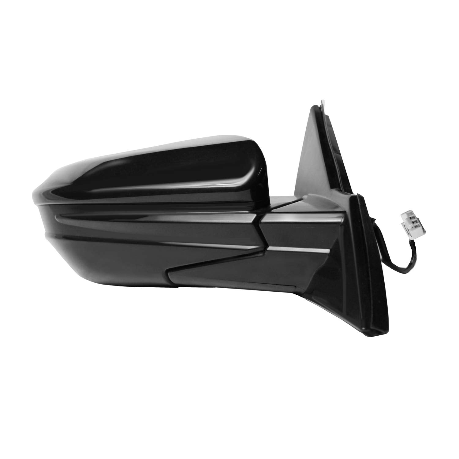 Passenger Side Fit Mirror for HONDA Civic Hatchback, (textured black w/PTM cover, foldaway), w/o turn signal, w/o camera, R, P (63633H)