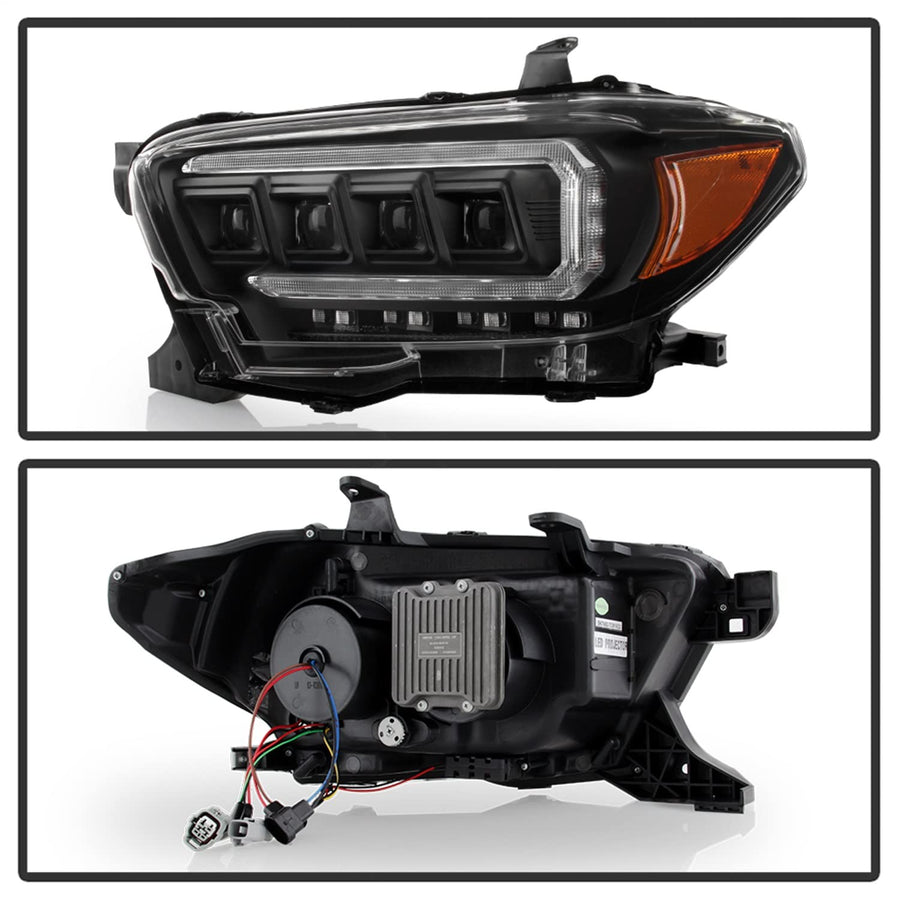 Projector Headlight Spyder - (PRO-YD-TT16LEDAP-BK) Apex