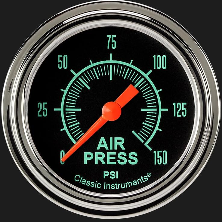 Classic Instruments G/Stock GS318SLF 2 5/8" Air Pressure Gauge 150 PSI Electric
