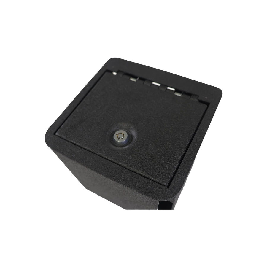 Center Console Safe Black Black Horse Compatible with 2022-2024 Jeep Grand Cherokee | 2022-2024 Jeep Wagoneer-ASJG22