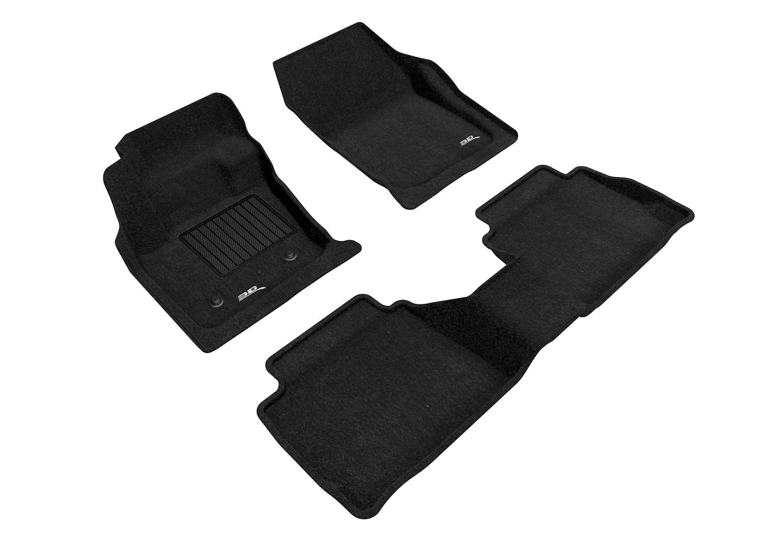 3D MAXpider Custom Fit All-Weather Carpeted Floor Mats for 2013-2016 Ford Fusion Car Floor Liners Elegant Series (1ST & 2ND Row)
