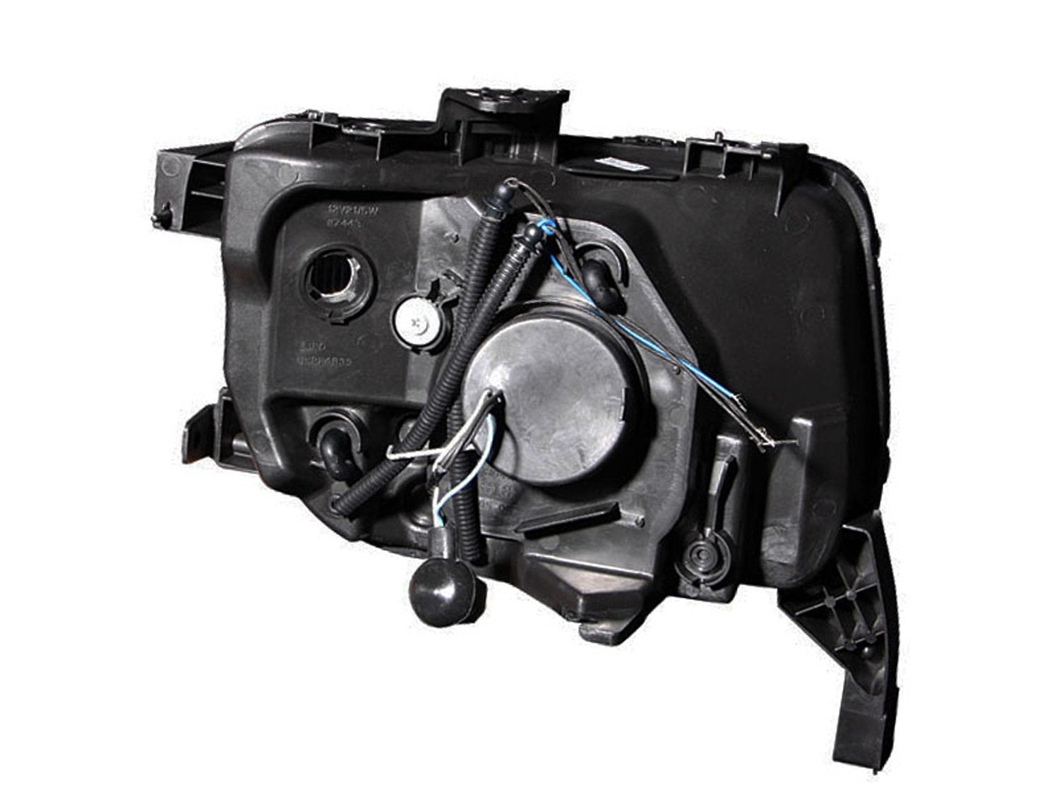 Chrome Halo Anzo USA Projector Headlight with Clear Lens 121412