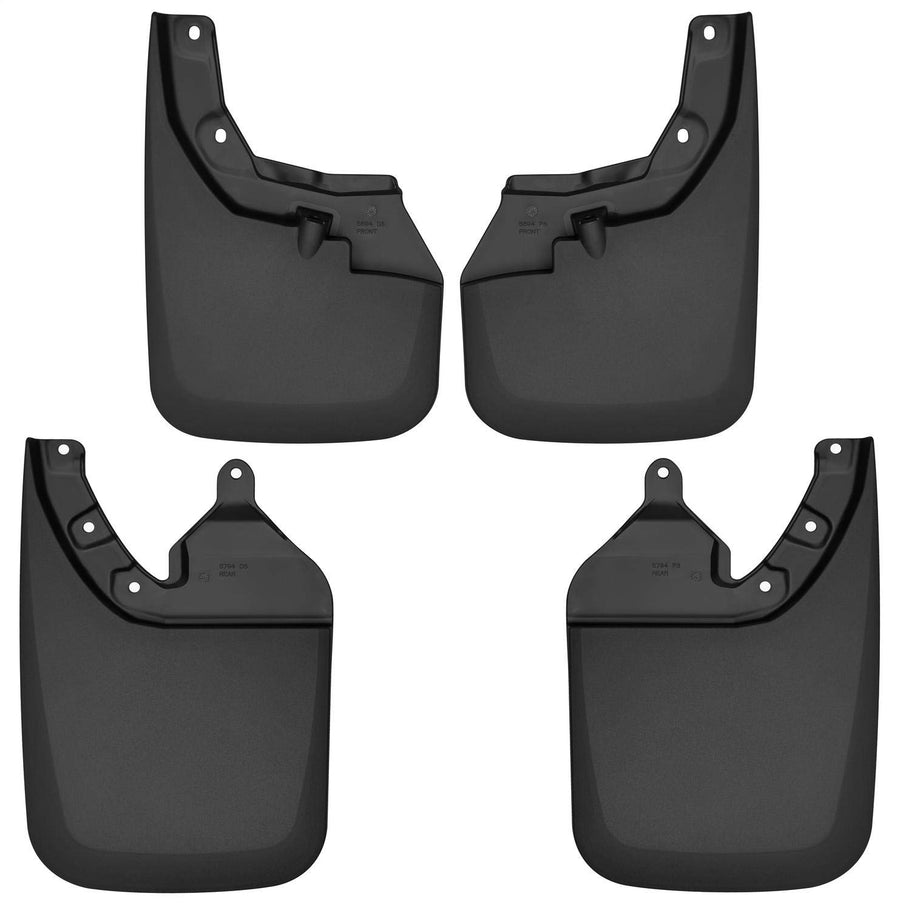 Husky Liners - Mud Guards Front & Rear | 2016-2023 Toyota Tacoma with OEM Fender Flares - Black, 2 Pc. | 56946