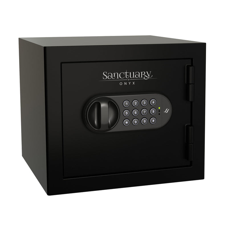 Onyx Sanctuary 0.5 cu. Ft. Fireproof Home and Office Safe with Electronic Lock, Matte Black