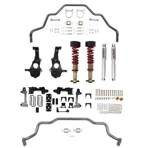 TECH Bell 1041HK Suspension Handling Kit - Performance Handling Kit - Brackets/Coil-Over System/Hardware/Shocks/Sway Bar - GM Fullsize Truck 2019-21 - Kit