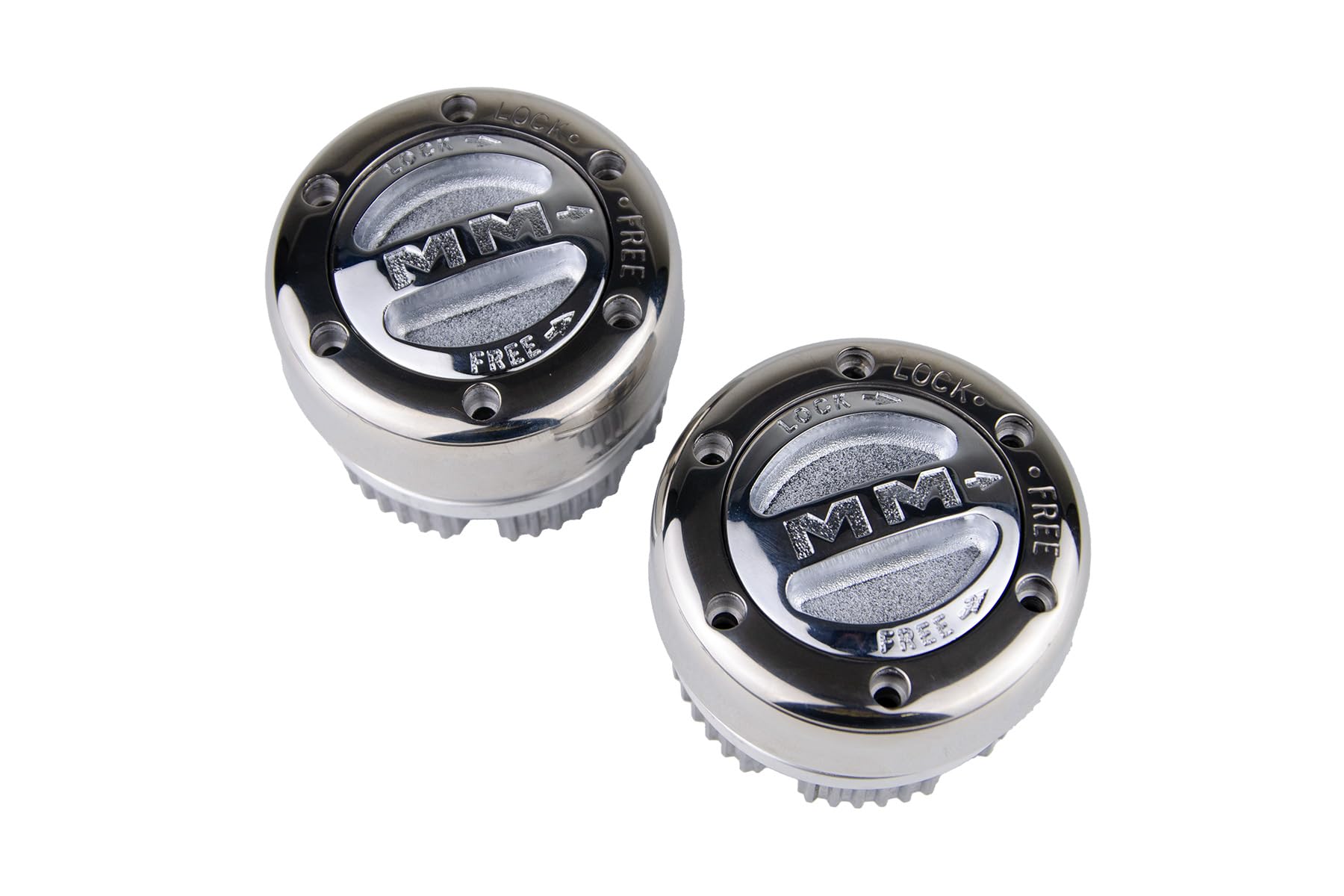 Mile Marker 104 Locking Hubs Pair of Billet Silver Premium fits 1974 1987 Cherokee Gladiator Wagoneer - Built for Durability & Reliability in Extreme Off Road Conditions