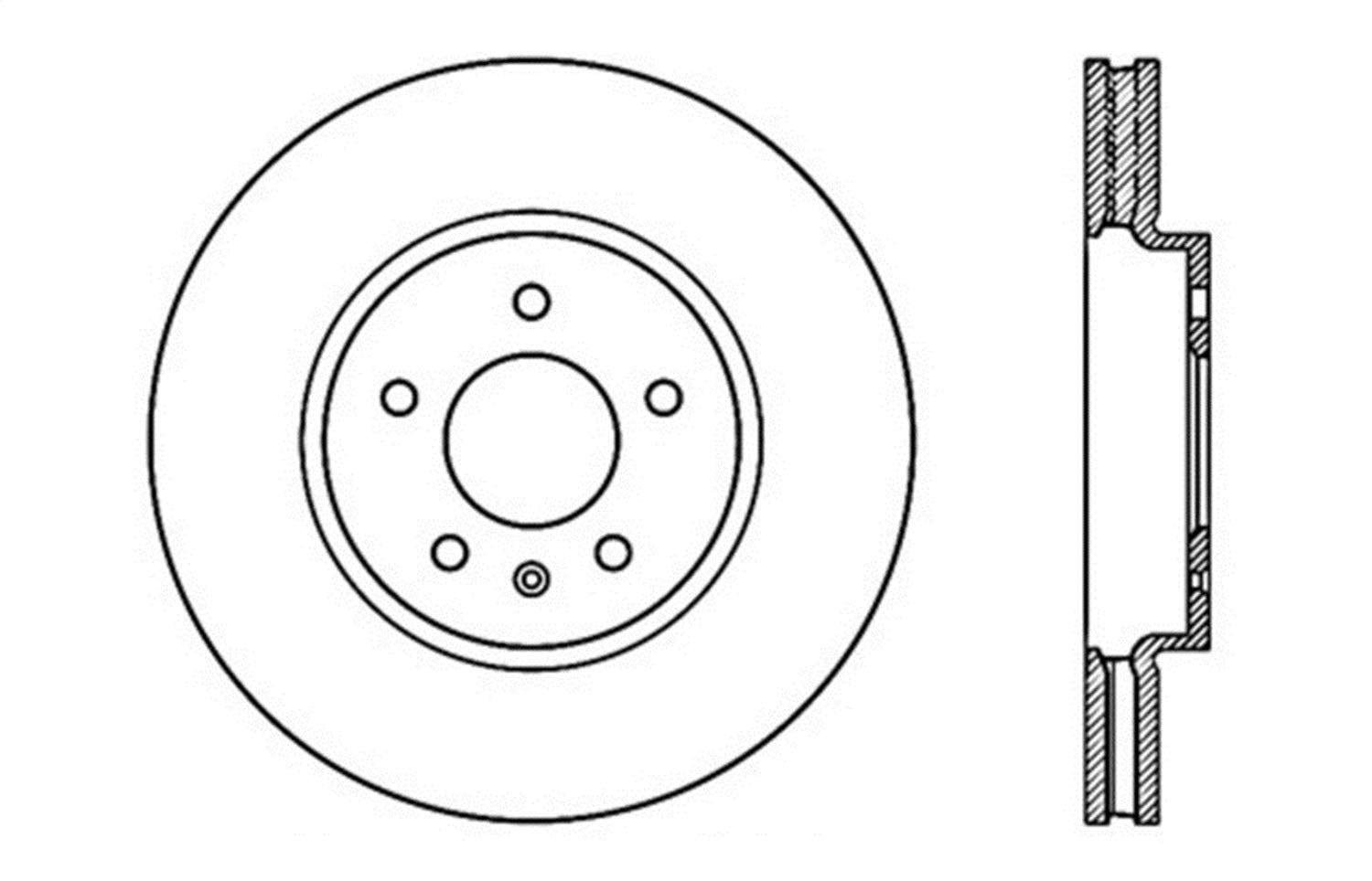 Sport Drilled/Slotted Brake Rotor StopTech 127.62118L (Front Left), 1 Pack