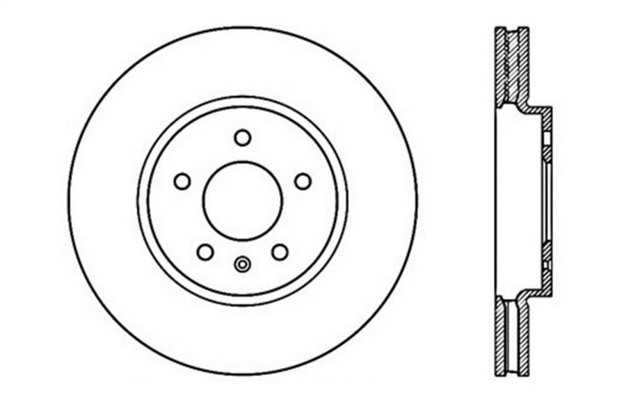 Sport Drilled/Slotted Brake Rotor StopTech 127.62118L (Front Left), 1 Pack