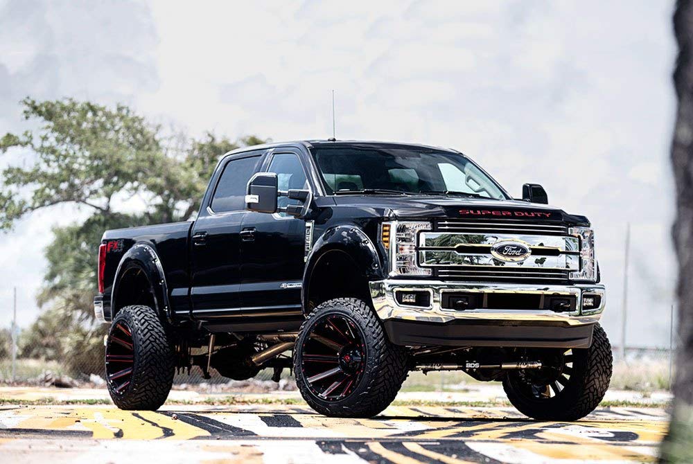Gloss Black Fuel Contra w/Candy RED Milled Spokes | 22x12 | 5x114.3/5x127 | -44 Offset | 4.75 BackSpaceAUTHORIZED Dealer | D64322202647