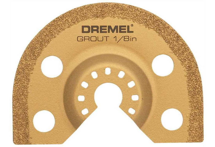 Dremel Oscillating MM501-1/16-Inch Multitool Blade for Grout Removal, Fast Cutting Carbide Accessory - Universal Quick-Fit Interface Fits Bosch, Makita, Milwaukee, and Rockwell
