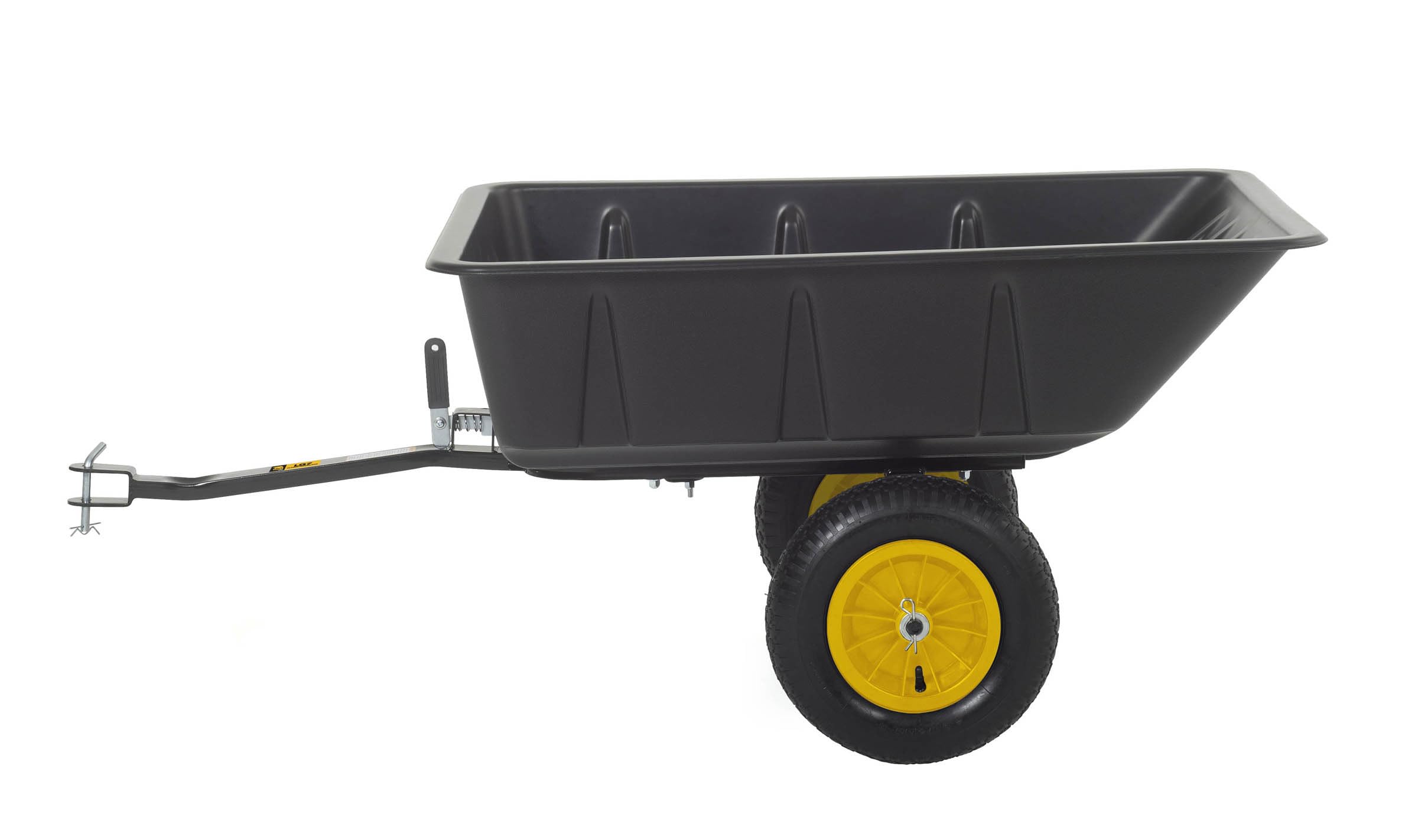Heavy-Duty Polar Trailer 9393 LG7 ATV/UTV Hauling Trailer – 600 lb Capacity, Tilt Dump Frame & Rustproof Tub for Outdoor Work (10 Cu. Ft, Black)