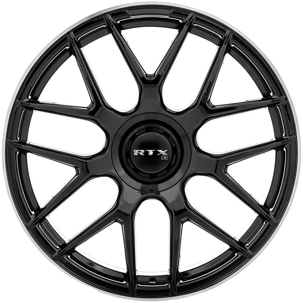 Leonburg Rtx Wheel 21x9.5 5x112 Gloss Black With Machined Edge 38mm