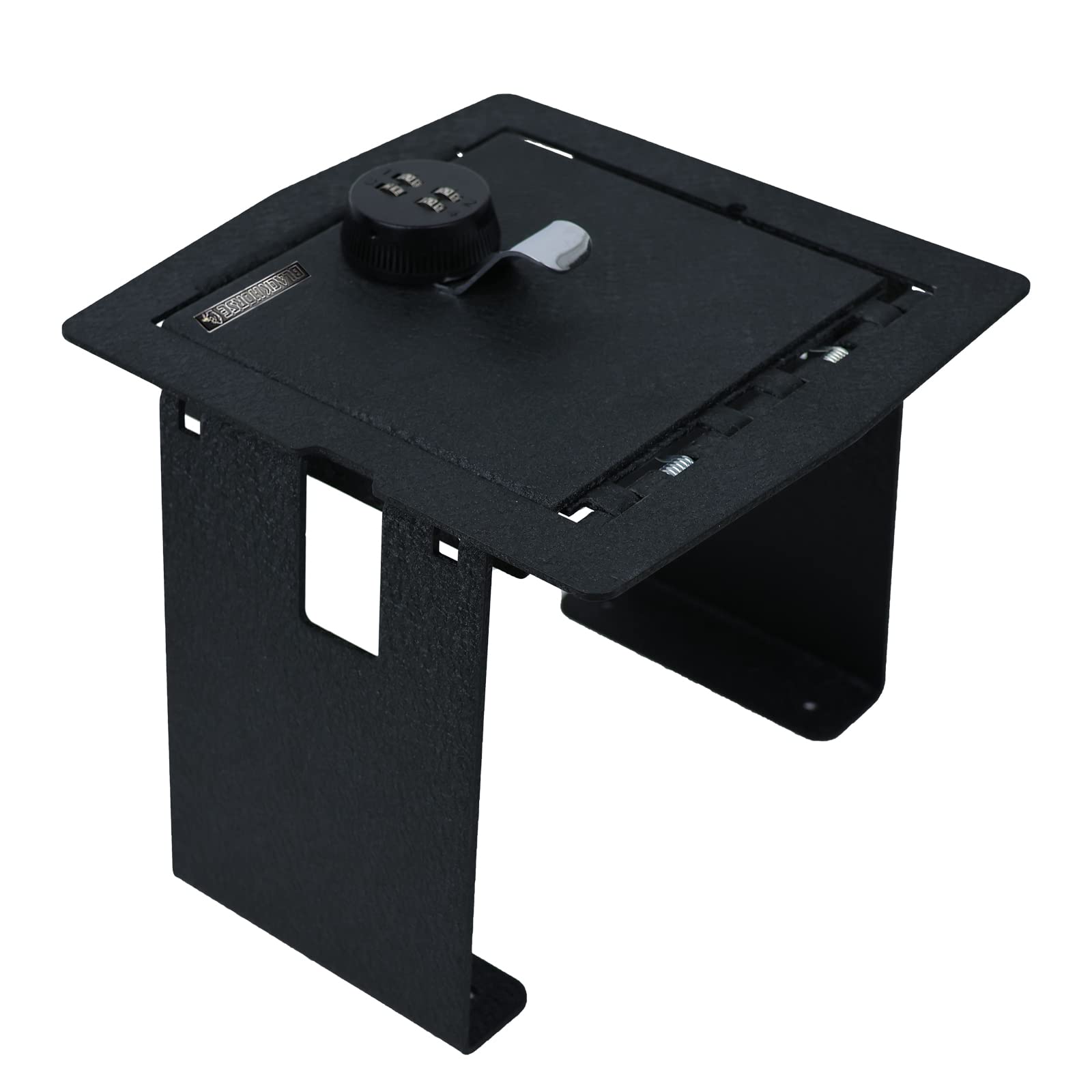 Black Horse Off Road Gun Box Organizer Center Console Safe Black, with 4-Digit Combo Lock Compatible with 2018-2024 Jeep Wrangler|2020-2024 Jeep Gladiator-ASJW01