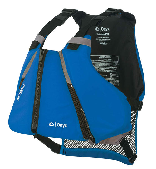 MoveVent ONYX Curve Paddle Sports Life Vest, X-Small/Small, Blue