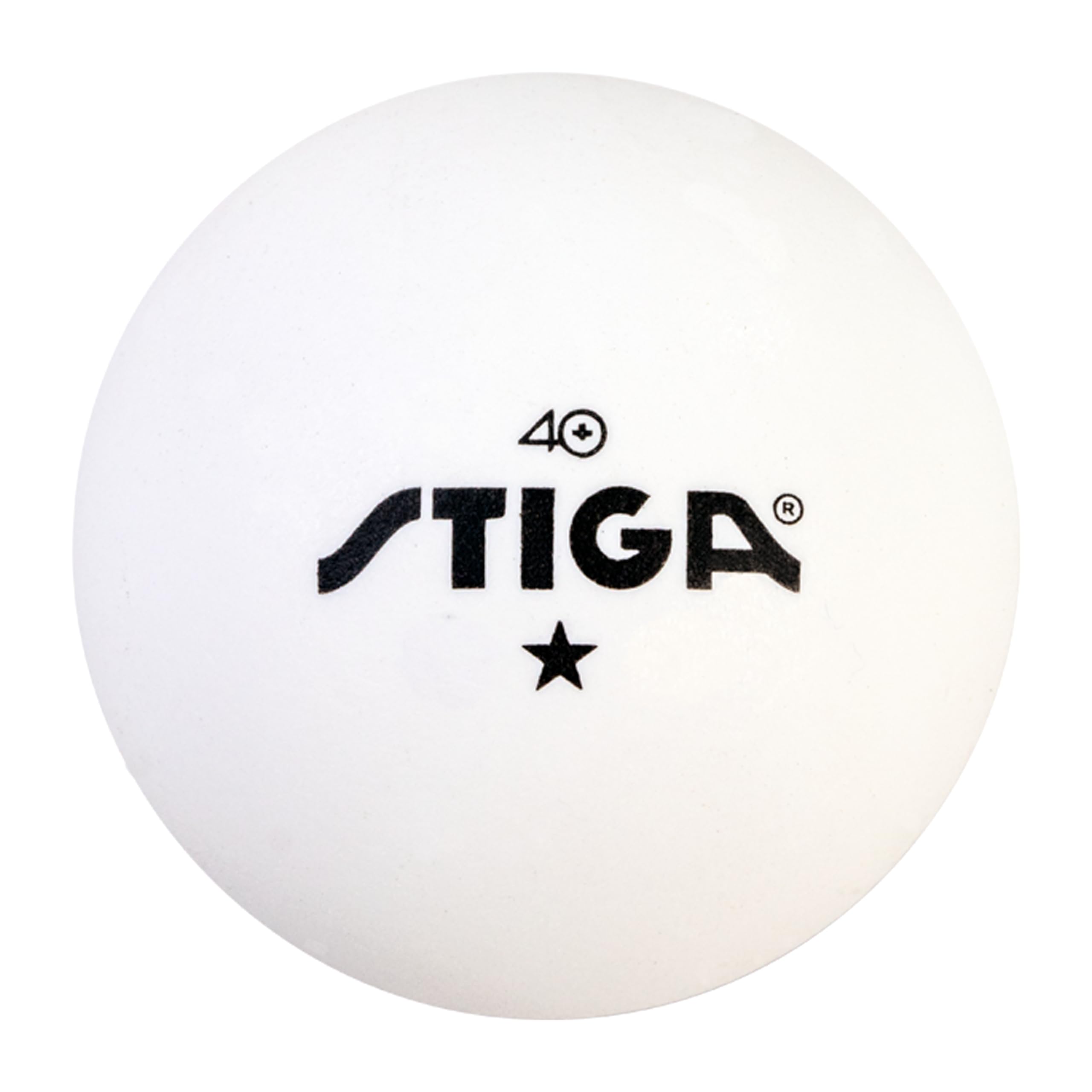 46pk STIGA Ping Pong Balls – White 1-Star Table Tennis Balls, Official Size 40mm ABS Balls, Ultimate Durability for Indoor/Outdoor Ping Pong Tables