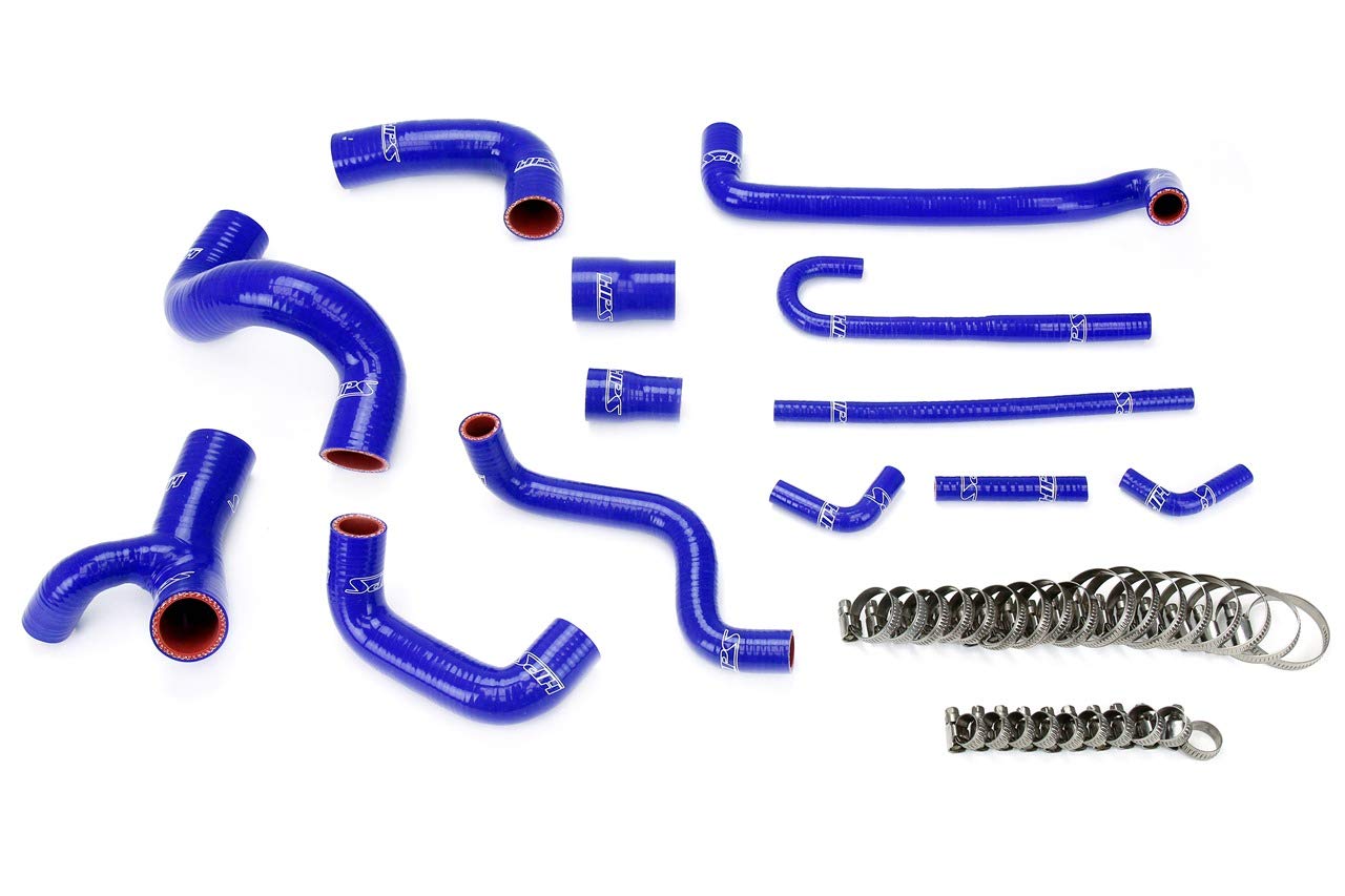 Blue HPS 57-1209-BLUE Silicone Radiator Coolant/Heater Hose Kit