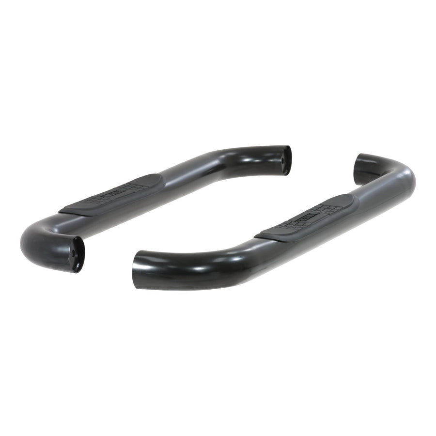 3-Inch Round Black Steel ARIES Nerf Bars, No-Drill, Fits Select Ford F-250, F-350 Super Duty