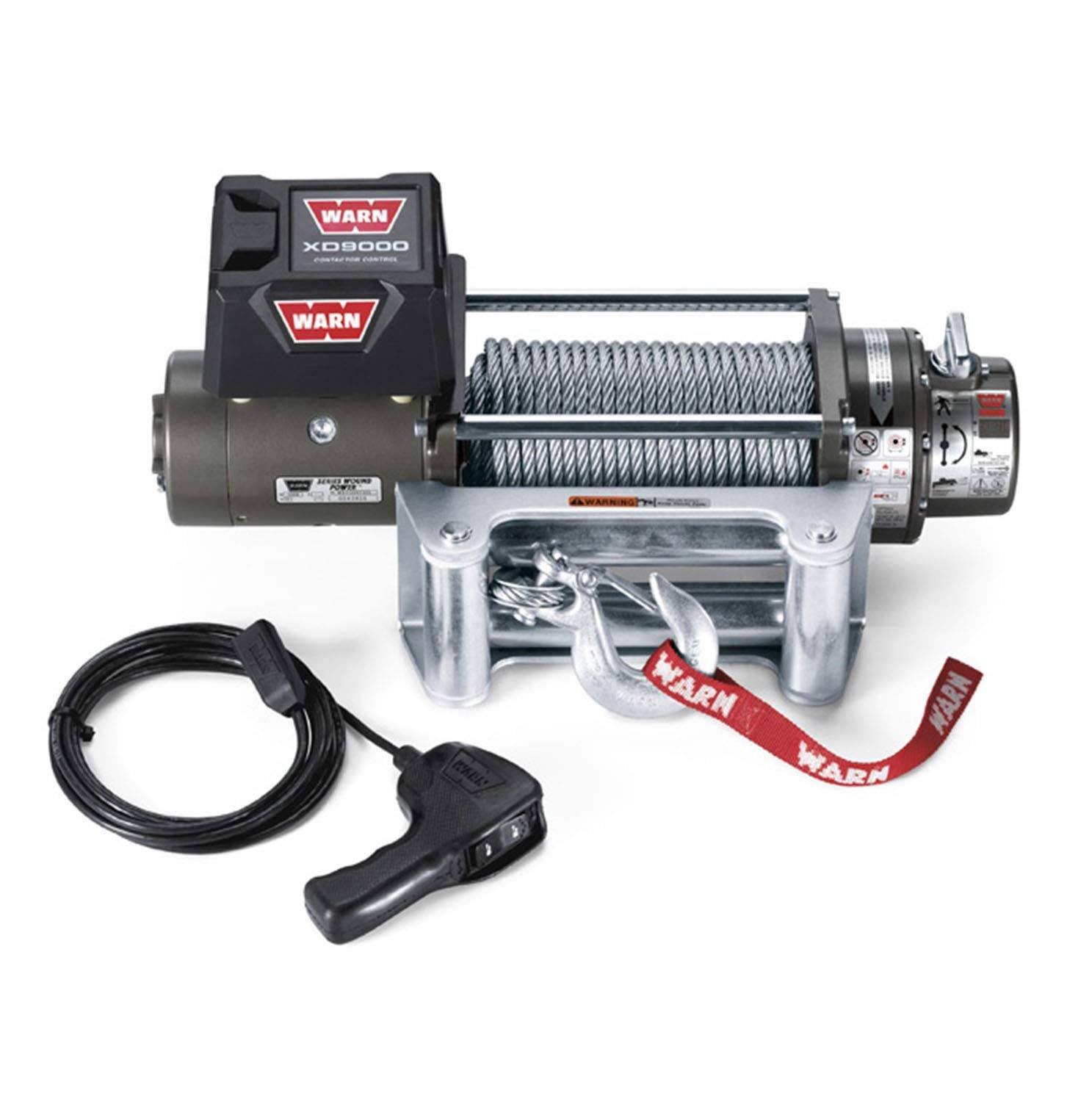 XD9000 WARN 28500 9000-lb Winch,12 Volt, Gray