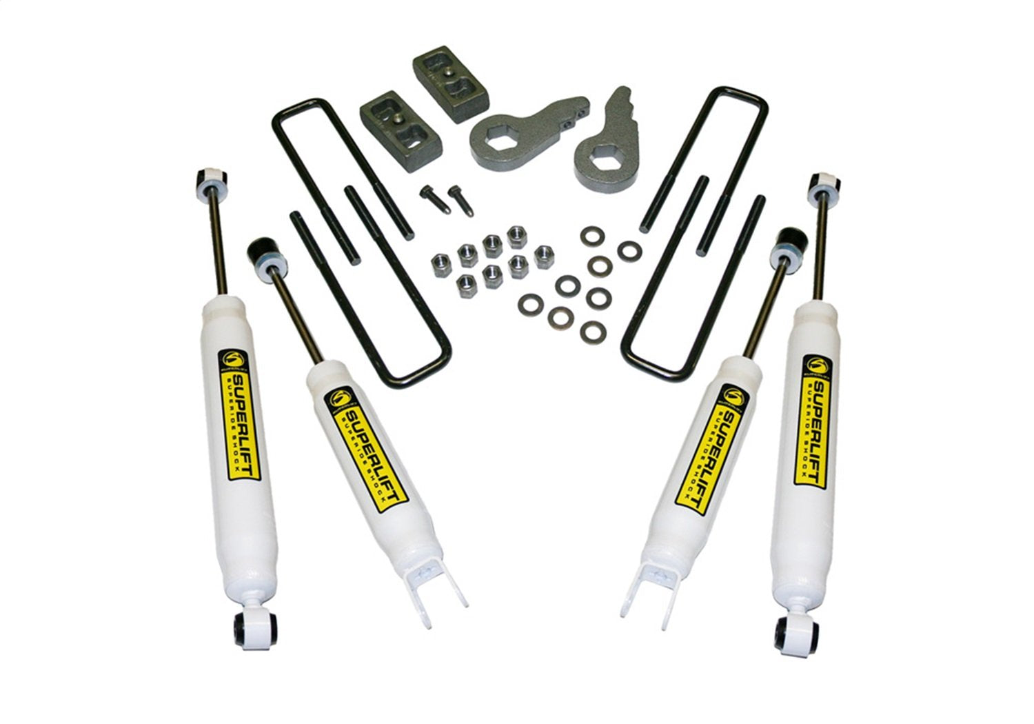 SUPERLIFT SUSPENSION RealTruck 2.5" Lift Kit for Silverado/Sierra | Complete Lift Kit with Front & Rear Shadow Series Shocks | K1000 | Fits 1999-2006 Chevrolet Silverado 1500 / GMC Sierra 1500 4WD