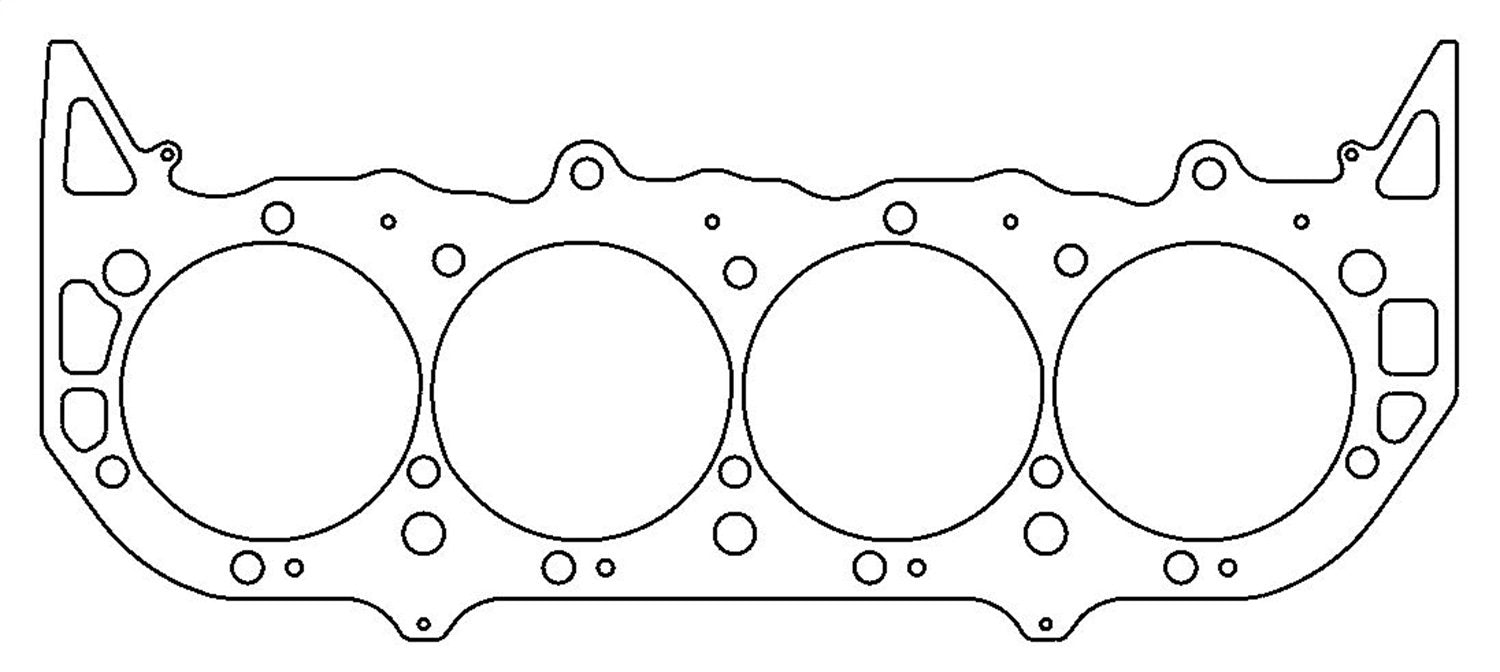 Cometic Gasket Cylinder Head Gasket, 4.375 in Bore, MLS, 0.030 in Compression Thickness, Multi-Layer Steel, Big Block Chevy, Each