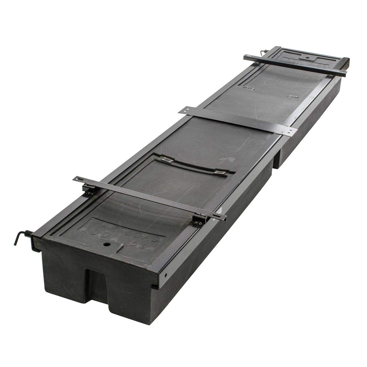 Black Lippert 236558 RV Double Box Under Chassis Storage Unit